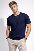 BAD BOYS – Premium Navy Back Print T-Shirt