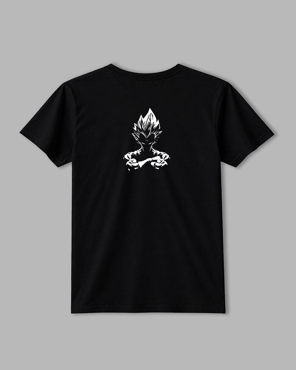 Warrior Back Print – Premium Black T-Shirt