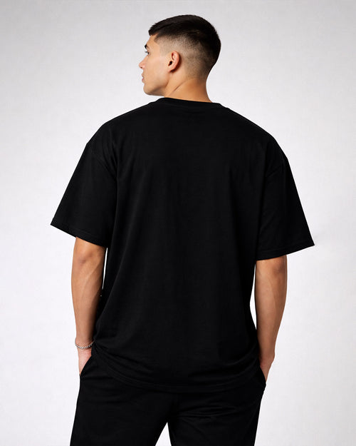 Hero Frame – Premium Black Graphic T-Shirt with spider man edition