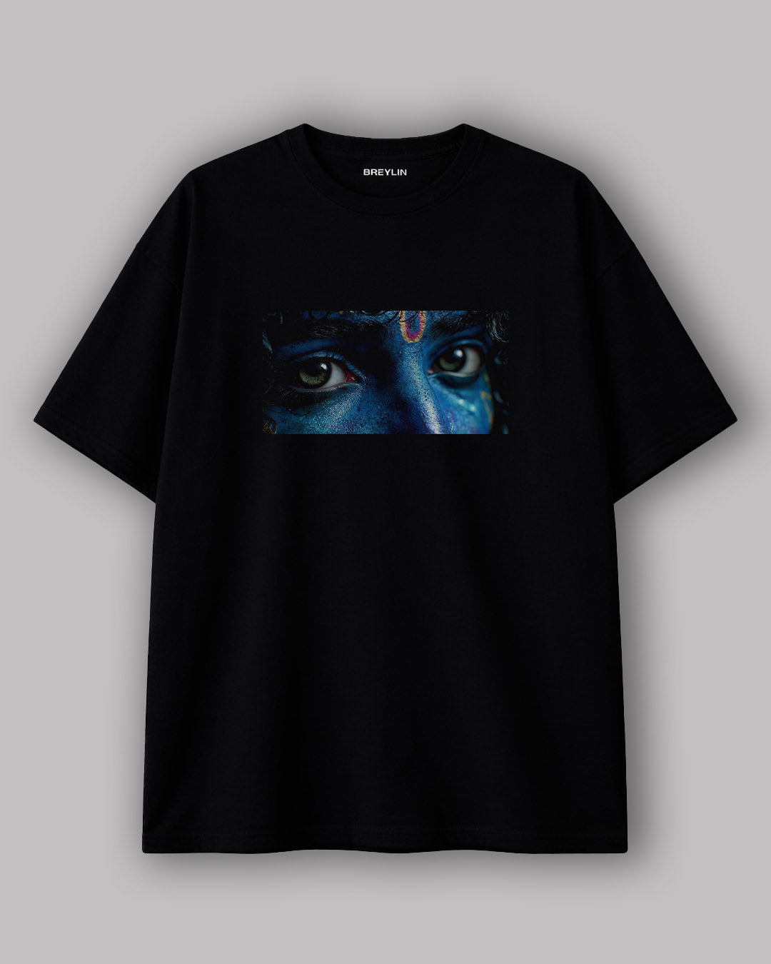 Mystic Eyes – Premium Black Shree krishna T-Shirt