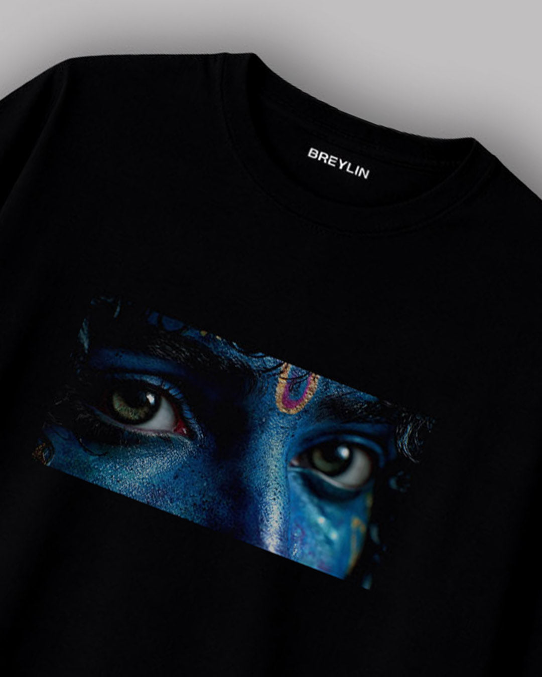 Mystic Eyes – Premium Black Shree krishna T-Shirt